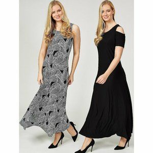 NWT 2 (TWO) ATTITUDES BY RENEE‎ MAXI DRESSES XXS
